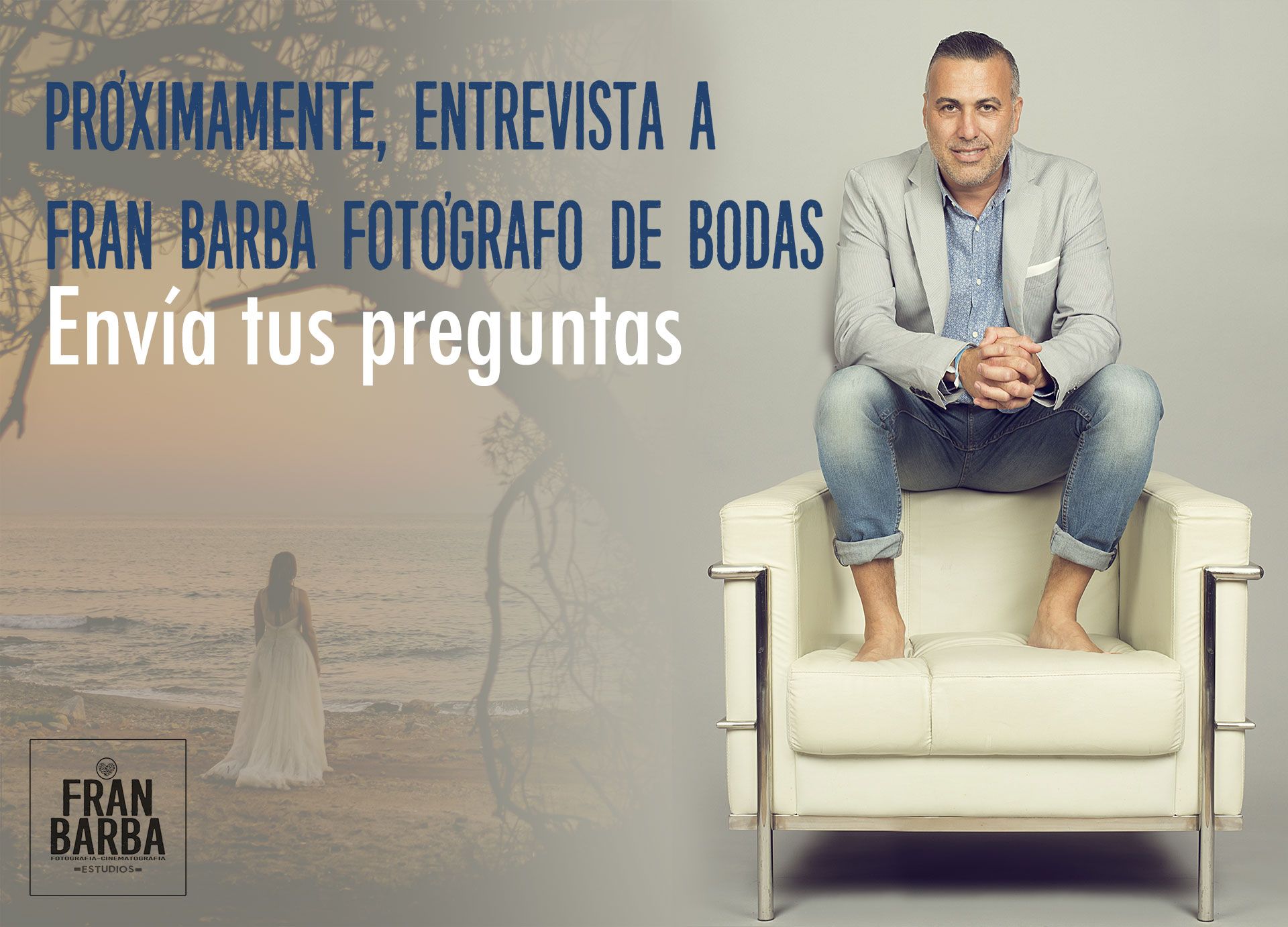 Fotografía de Fran Barba, fotógrafo de bodas sin posados