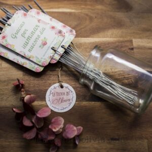 Foto de tarjetas porta bengalas para bodas