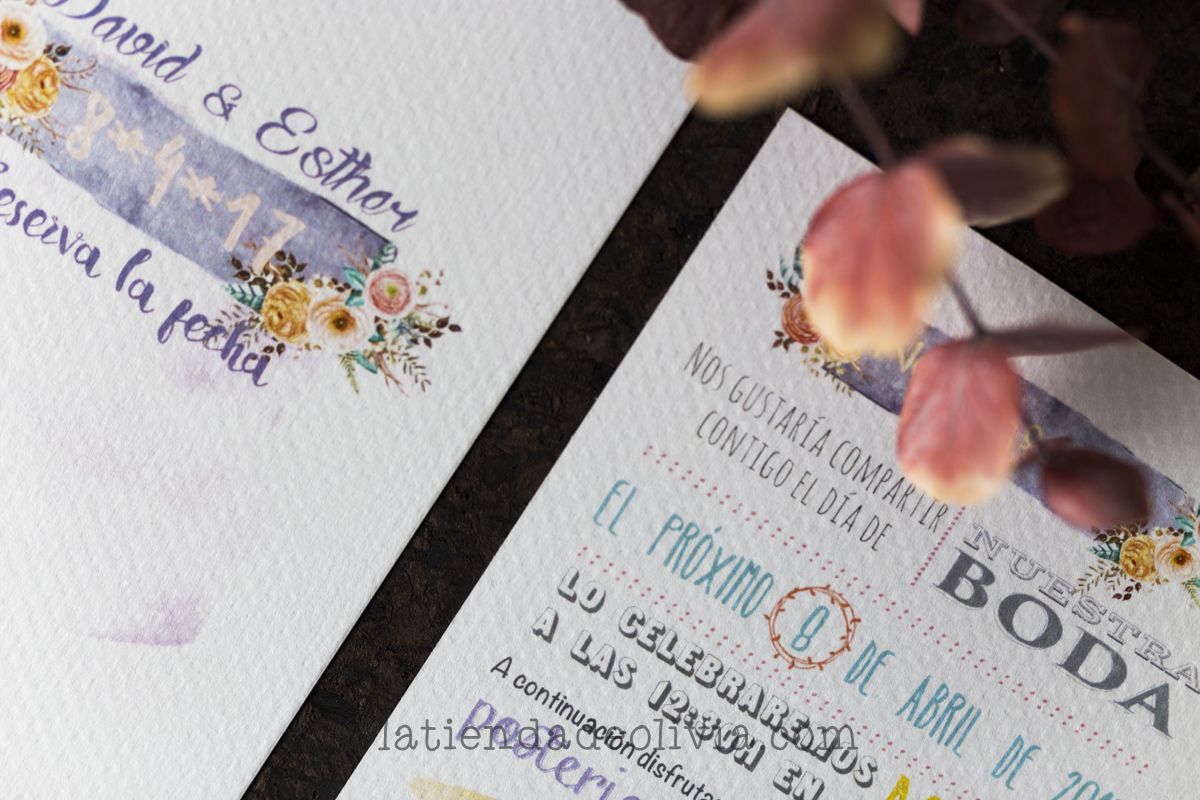 Invitaciones y papelería de boda en A Coruña