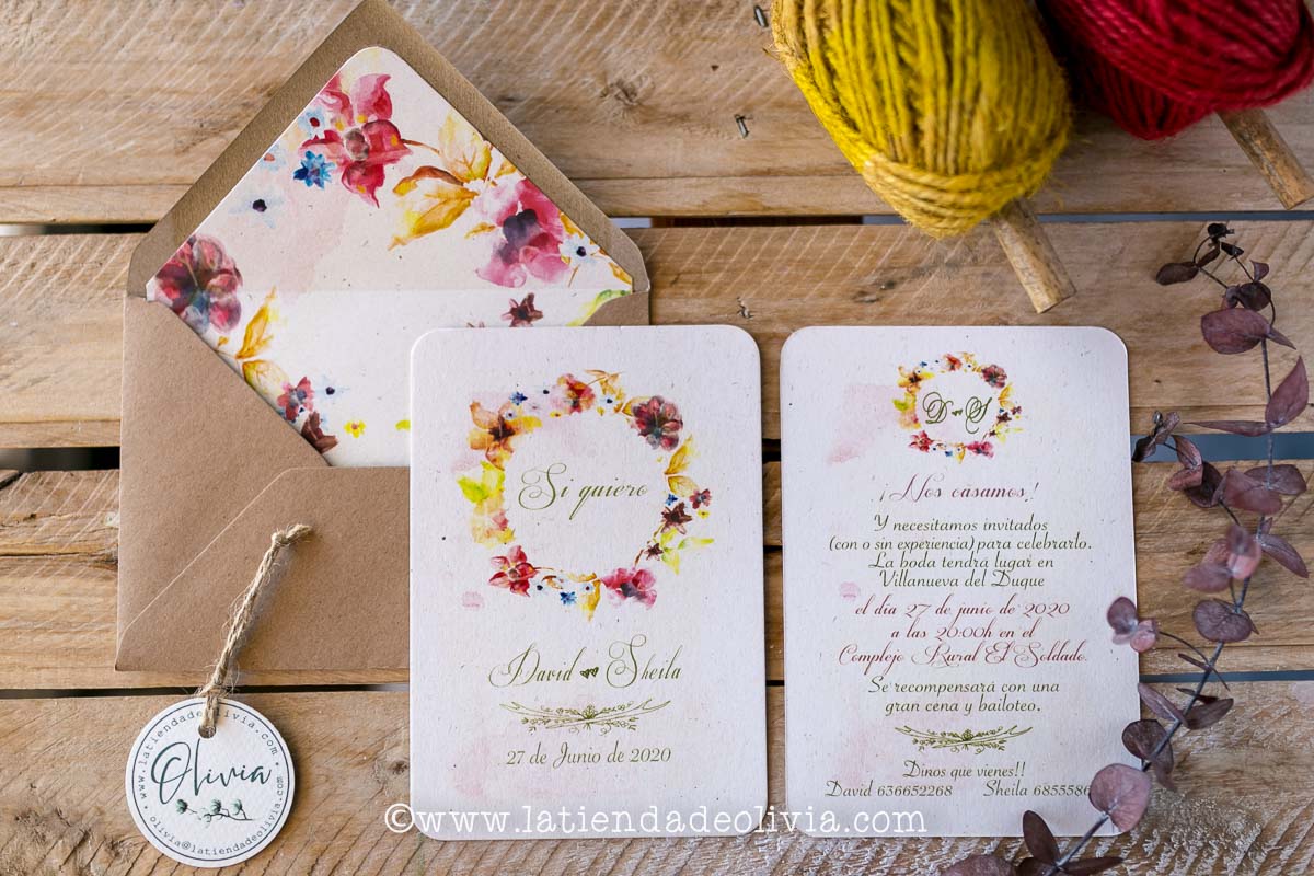 Invitaciones para bodas en Cadiz