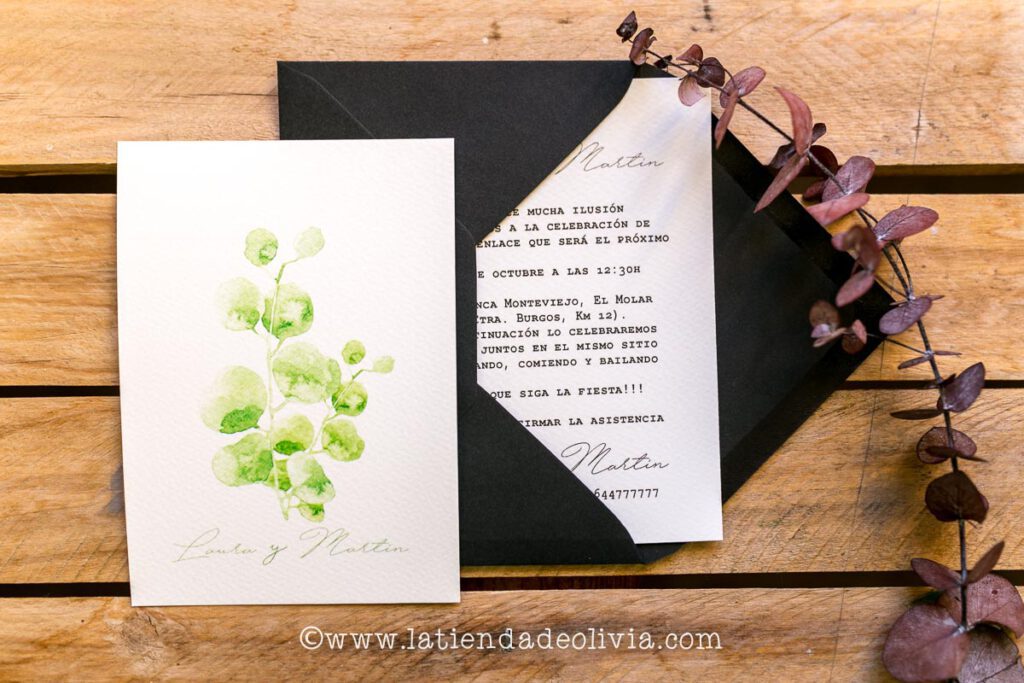 Invitaciones de boda elegantes, Zamora