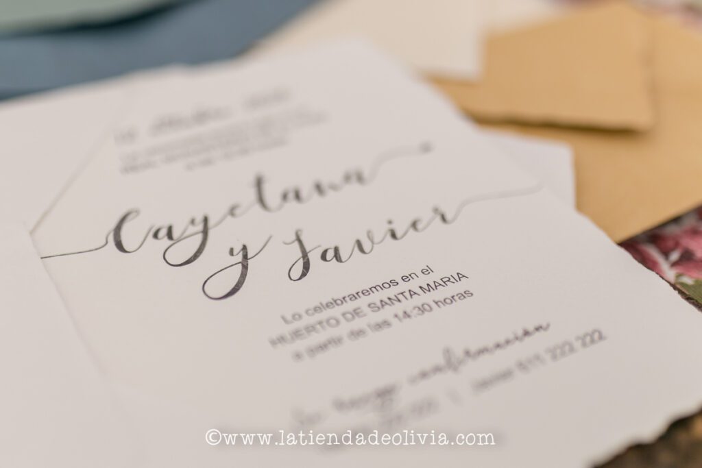 Invitaciones, tarjetas boda, Valladolid