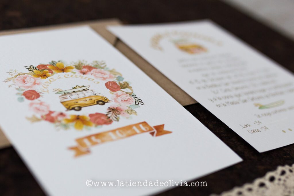 Invitaciones para bodas de viajes