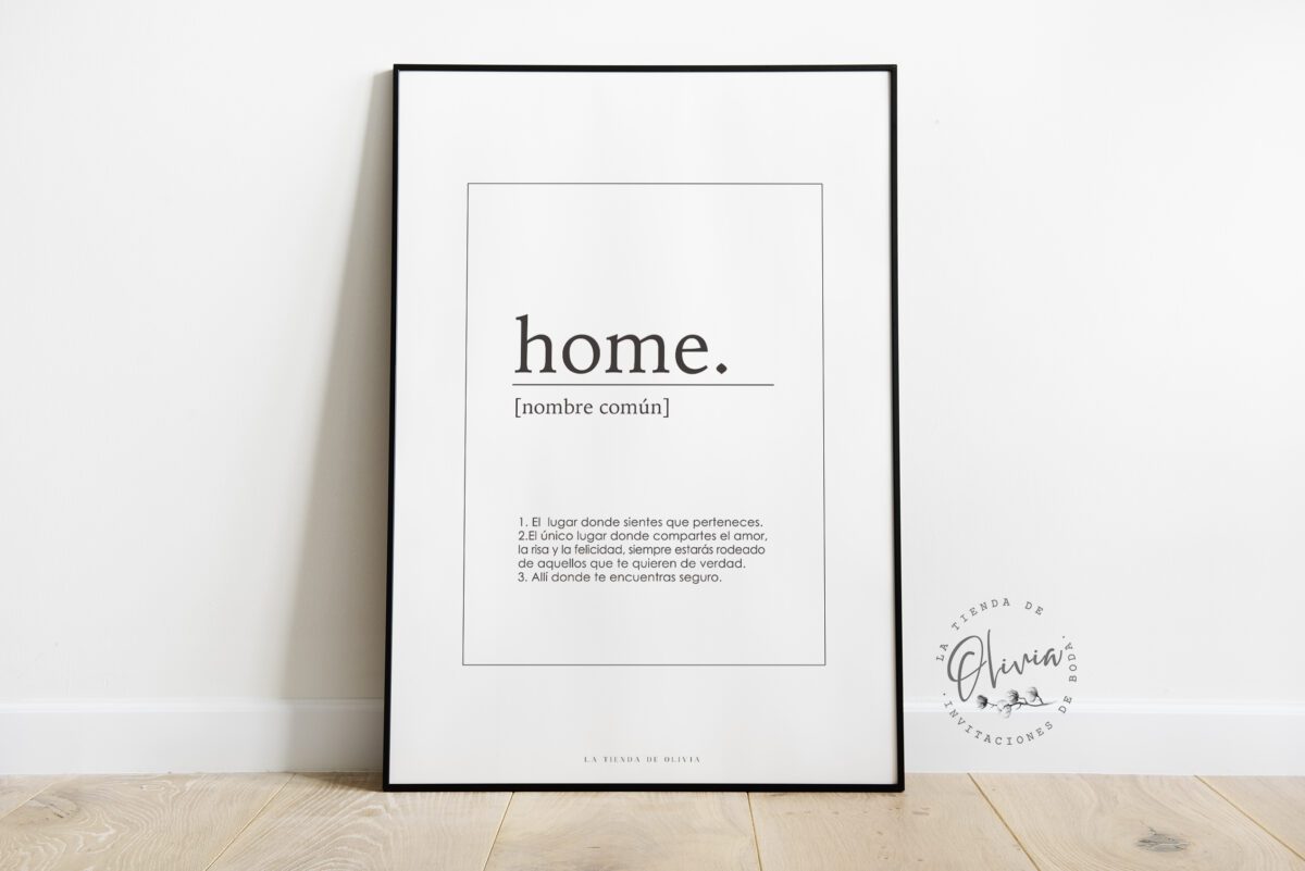 LAMINA DEFINICION HOME DESCARGABLE