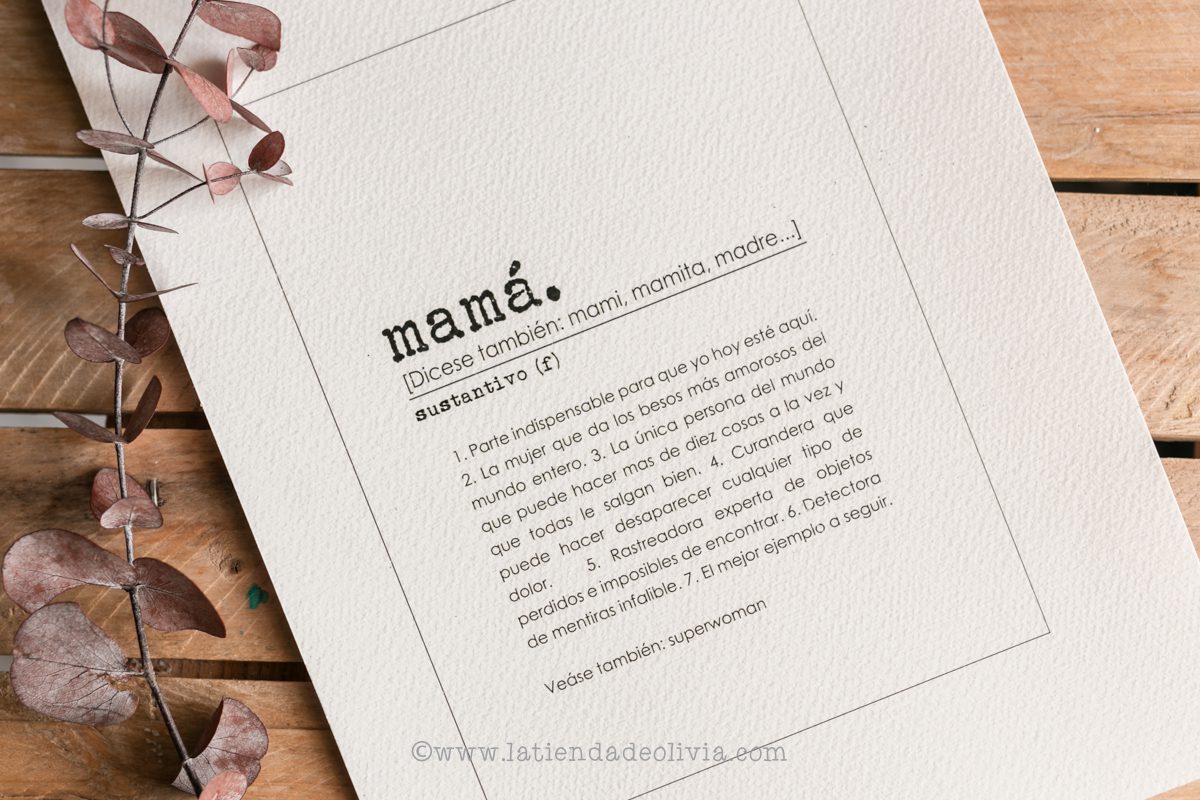 Lámina "Definición de mamá" - Imagen 4