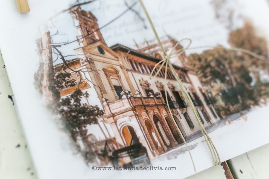 Invitaciones de boda - PERSONALIZADO EN ACUARELA - Imagen 4