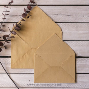 Sobres Artesanales Ocre - Mostaza