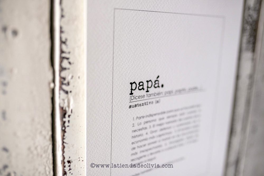 lamina decorativa papá padre