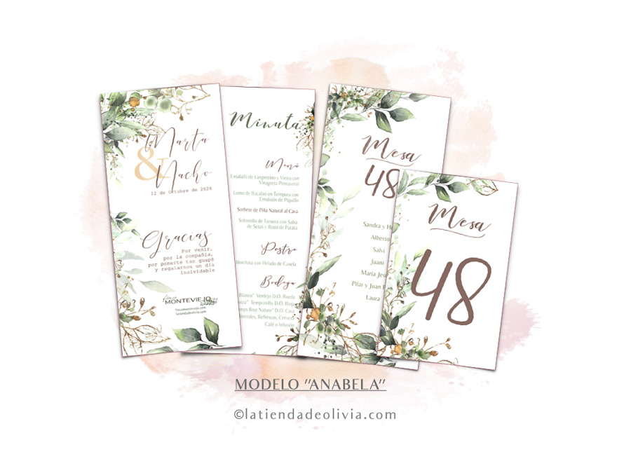 Minutas para bodas con estilo mediterráneo _ La tienda de Olivia