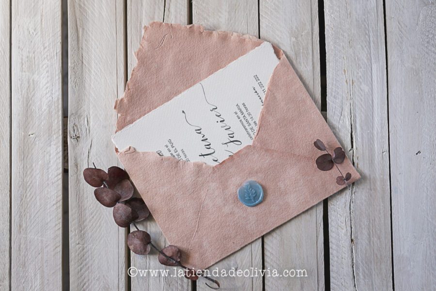 MONTAJE y LACRADO de invitaciones de boda