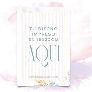 Tu Diseño Impreso en 15x21cm