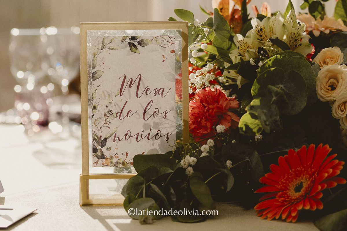 mesero de boda de la mesa presidencial