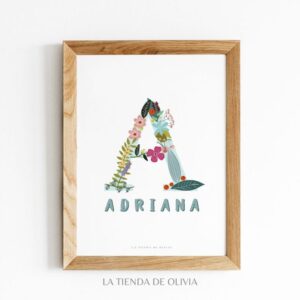Lámina "Inicial Floral"
