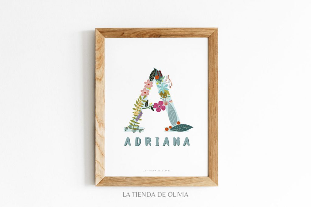 Lámina "Inicial Floral"