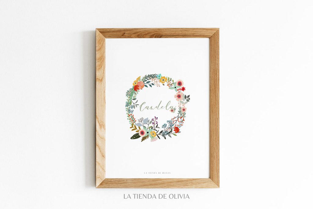 LÁMINA Corona de Flores