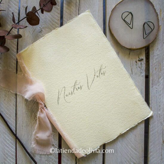 Libros para bodas, tanto misales com libro de firmas de testigos o libro de votos