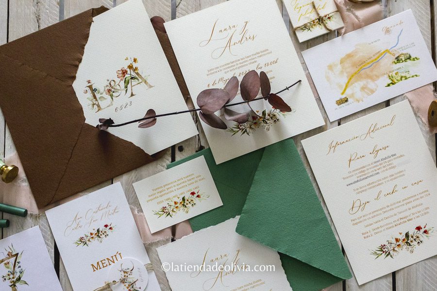invitaciones de boda en a-Coruña-almeria-alicante-malaga-valencia-madrid-barcelona