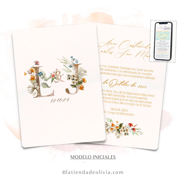disenos-de invitaciones-originales-y-elegantes_latiendadeolivia-con inciciales