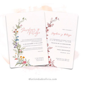 Diseño de la invitación modelo Josefine