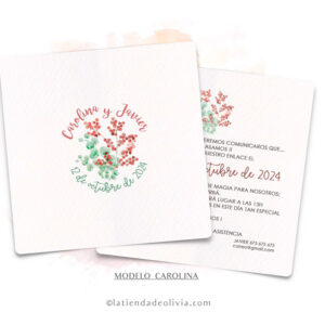 Diseño del modelo de invitación de boda elegante