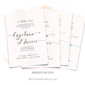 Diseño del modelo de invitación de boda clasica elegante