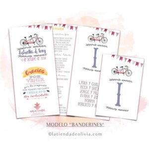 Diseño de minuta para bodas elegantes