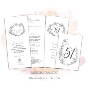 Minutas para bodas con estilo mediterráneo _ La tienda de Olivia