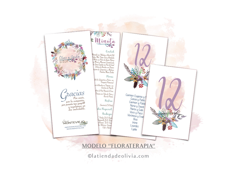 Minutas para bodas con estilo mediterráneo _ La tienda de Olivia